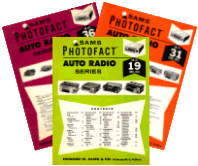   Photofact Auto Radio Service Manuals