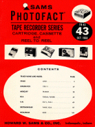   Photofact Tape Recorder Service Manuals